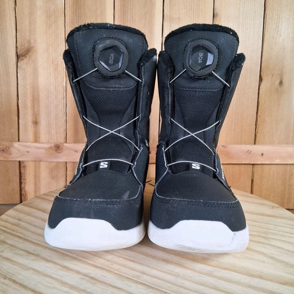 Salomon Whipstar BOA Snowboard Boots Kids‎ US 3.5 Black Youth Boys